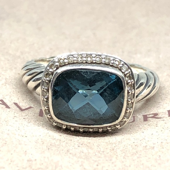 David Yurman Noblesse Hampton Blue Sz. 6.5 - Picture 2 of 7